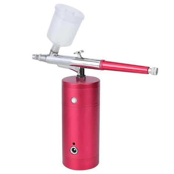 

professional spray guns portable usb dual action paint airbrush painting gun compressor kit for diy craft nail art tool