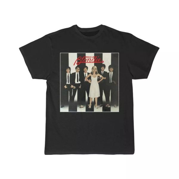 

blondie parallel lines short sleeve tee, White;black
