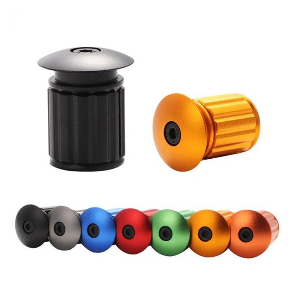 

bike handlebars &components 1 pair bar end plug aluminum alloy 18-20mm lock-on mtb folding road bicycle handlebar plugs cycling accessories