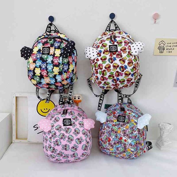 

new anti loss kindergarten schoolbag cute cartoon men's and women's baby backpack
