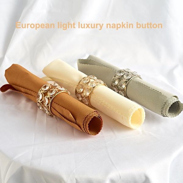 

handcraft crystal napkin rings for wedding dinner party candlelit festival holiday decor