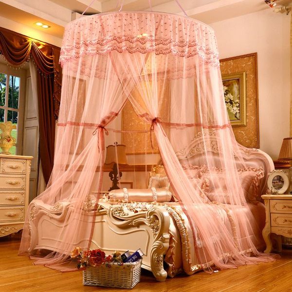 

mosquito net princess style 1.5m summer hung dome bed 2.2m european curtain anti-mosquito bug prevent 150*270*1200cm