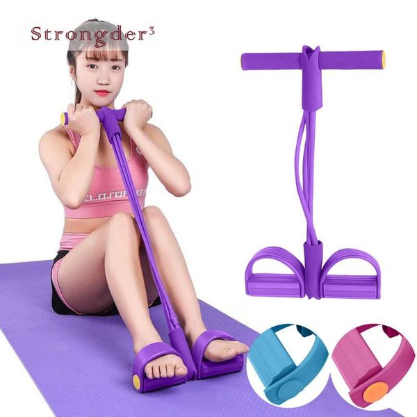 

tension rope ankle abdominal sit up mat pull foot pedal exerciser fitness home gym sport training equipment #4 resistance bands