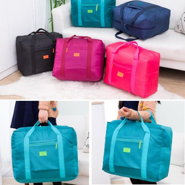 

duffel bags travel big size foldable luggage bag clothes storage carry-on organizer