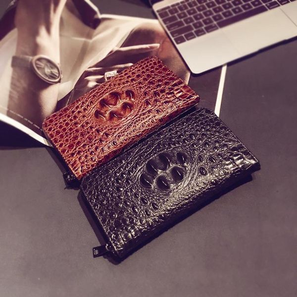 

wallets tidog korean version of men purse fashion long wallet, Red;black