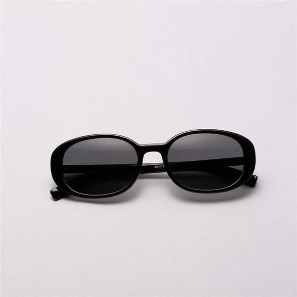 

sunglasses 2021 small ellipse women's retro brand designer glasses square vintage dames lenses sun decorative, White;black