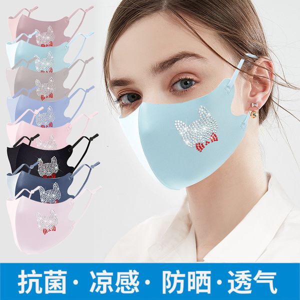 

fashion drill ice cloth dust-proof breathable washable sunscreen mask