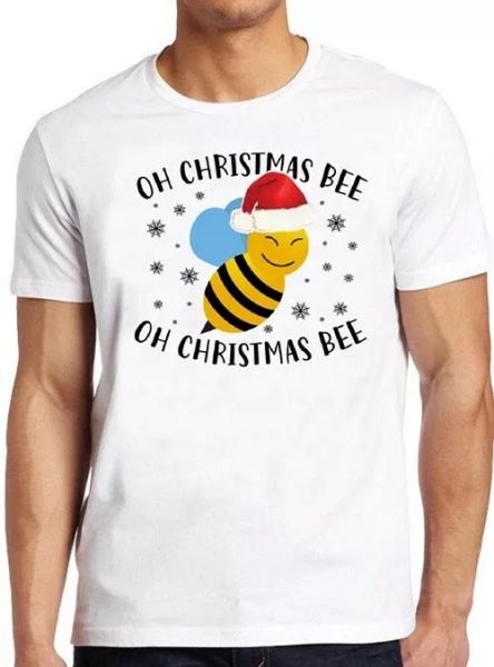 

oh christmas bee xmas funny gift cool gift tee t shirt 4353, White;black