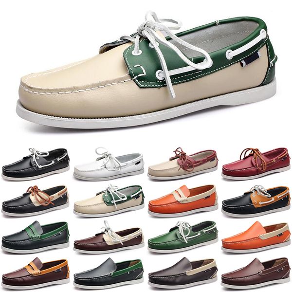 

outdoor men black loafers casual shoes flat slip on fashion mens trainers sneakers size 40-45 color16829 fashi s