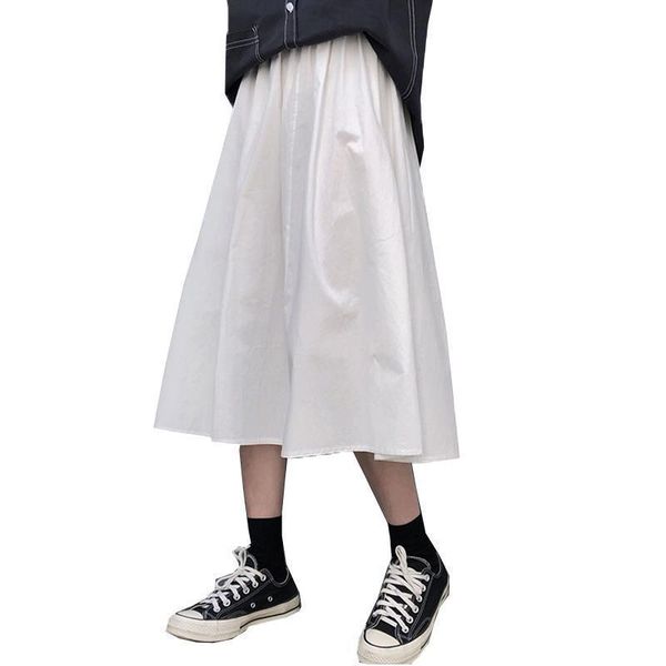 

skirts 2021 spring summer autumn women fashion casual skirt korean style high waist all-match female student a-line, Black