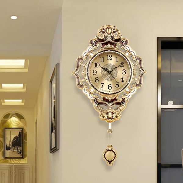 

wall clocks luxury clock living room home fashion creative mute simple quartz atmospheric watch