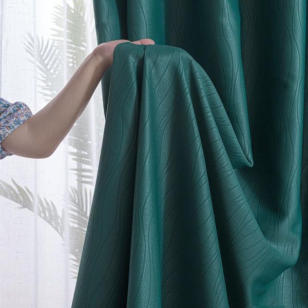 

curtain & drapes modern green blackout curtains for living room bedroom grommet darkening thermal insulated blinds window
