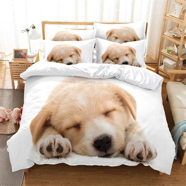 

bedding sets 3d dog set  duvet cover bed cotton bedroom