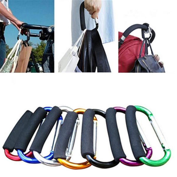 

hooks & rails d shaped bag hook mountain climbing home use supplies hanger carriage buggy accessories