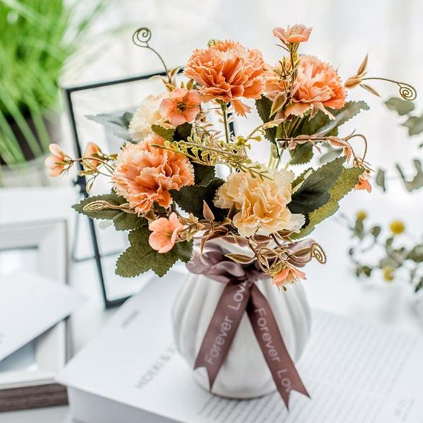 

artificial flowers wedding decorative ball chrysanthemum vases for home decor christmas household products carnation fake plants & wreaths