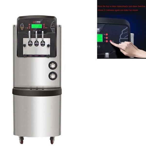 

delivery of commercial three-flavor soft ice cream machine taylor cone making