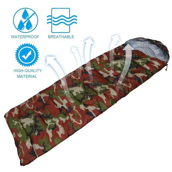 

camping warm sleeping bag envelope backpack portable tent for outdoor travel hiking bags