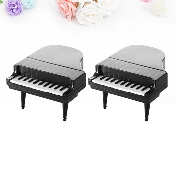 

sets cake fruit forks piano keyboard small fork for home party banquet (black)