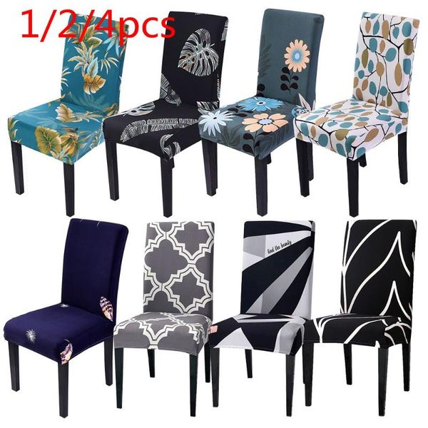

chair covers 1/2/4pcs floral printing stretch elastic spandex for wedding dining room office banquet cover