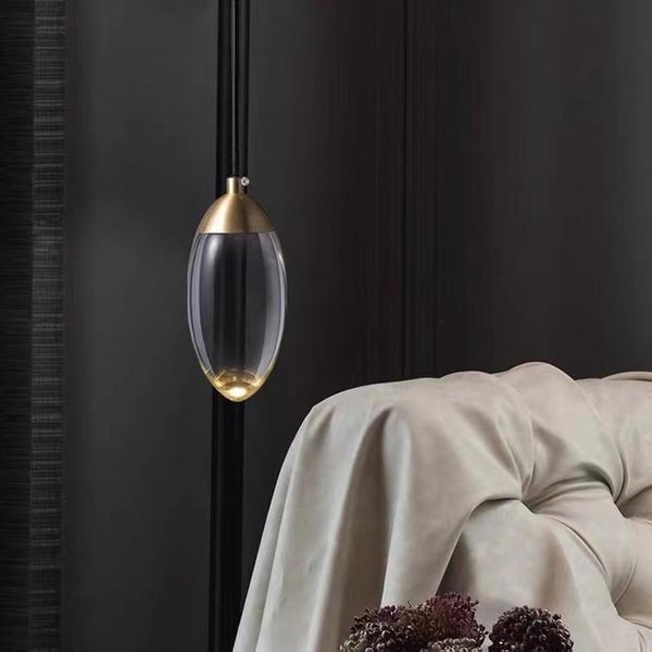 

pendant lamps nordic ball led modern brass crystal lamp bedroom bedside bar corridor restaurant trumpet