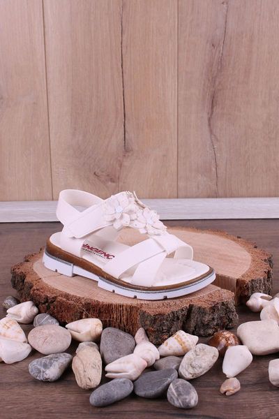 

sandals female child white floral, Black