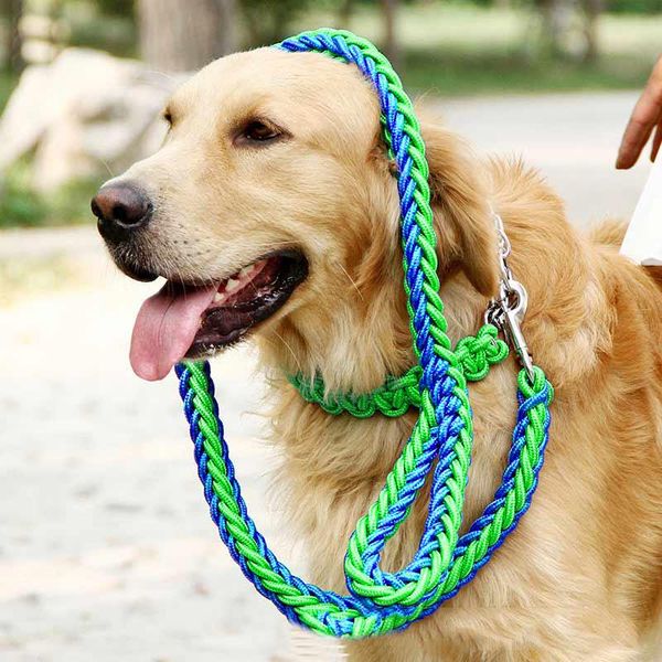 

dog collar strong traction rope leashes set nylon large pet product qp2 collars &