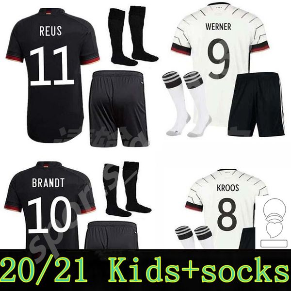 

2021 germany soccer jerseys tah gundogan reus gnabry werner kroos 21 22 kimmich kids kit maillot de foot football goretzka can havertz jerse, Black;yellow