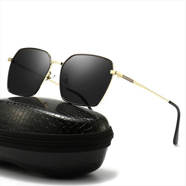 

the square metal sunglasses mens classic model of polarized, White;black