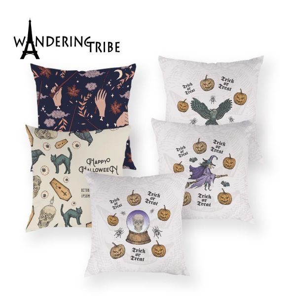 

cushion/decorative pillow 1 pcs halloween pumpkin pattern cushion cover decorative pillowcase home festival printed funda cojines