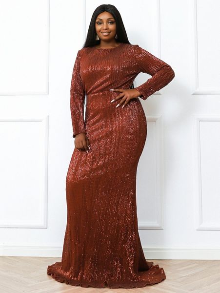 

seomiscky plus mermaid hem sequin dress r41c#, Black