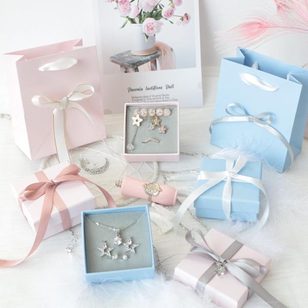 

gift wrap 8pcs/16pcs jewelry organizers storage boxes ring box for earring bracelet necklace wedding packing