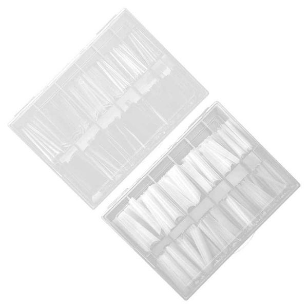 

false nails french nail tips extra long artificial for diy salon, Red;gold