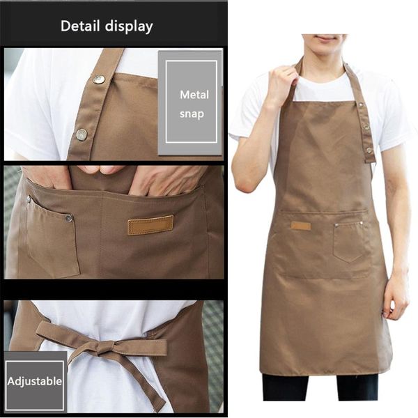 

aprons cotton kitchen apron baking house pocket cooking bib chef accessory