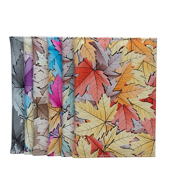 

card holders travel passports covers pu leather passport girls case id bank convenience durable bag, Brown;gray