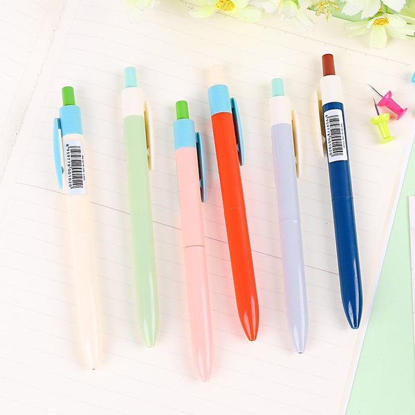 

gel pens 10pcs cute candy colored pen pressed 0.5mm carbon black creative signature