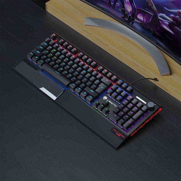 

keyboard langtu wired mechanical computer mixed color game