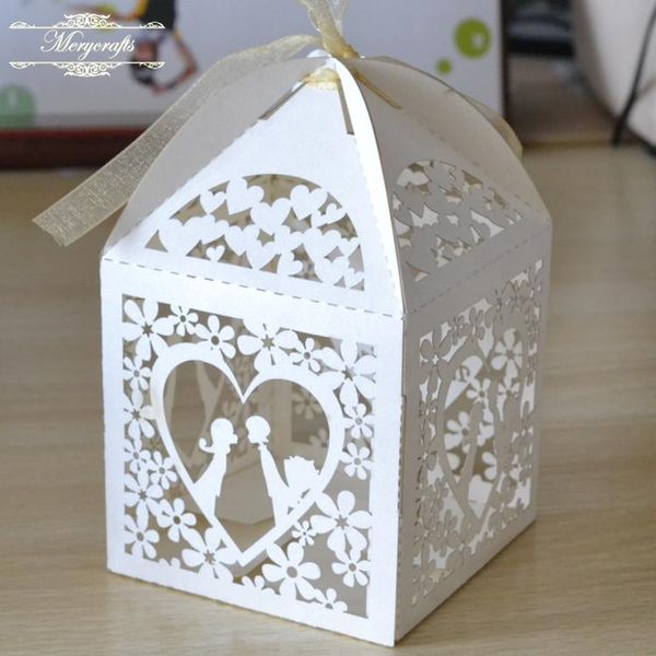 

gift wrap kiss heart wedding box luxury party supplies laser cut favor boxes
