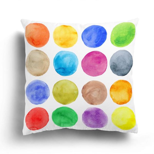 

cushion/decorative pillow geometric plush pillowcase, home decoration sofa cushion cover, oil painting pattern customizable decore