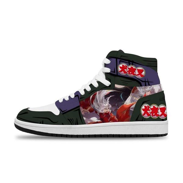 

japanese anime cartoon inuyasha diy handsome sport non-slip casual shoes for men's trend sports shoest40s