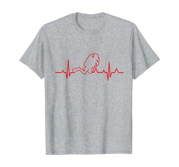 

scuba diver heartbeat funny novelty diving gift t-shirt, White;black