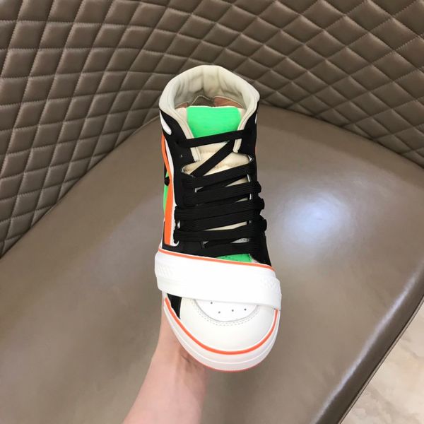

personality and fashion famous boys sneakers lace-up shoes with genuine leather casual b17, Black