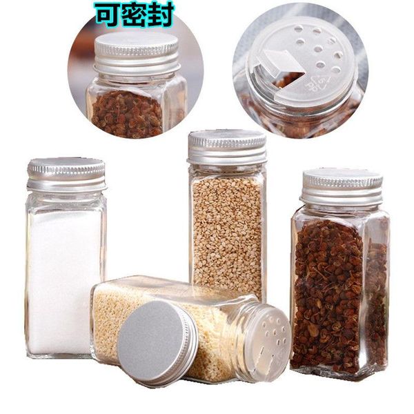 

storage bottles & jars 12 spice kitchen box container glass bottle with lid camping