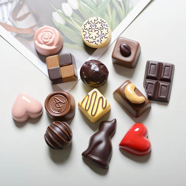 

fridge magnets european chocolate refrigerator paste creative three-dimensional set of message home decoration items imanes de nevera cactus