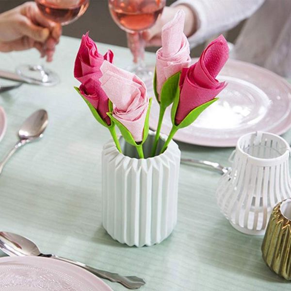

napkin rings 4/6 pcs roll flower holder party tool table decoration -40