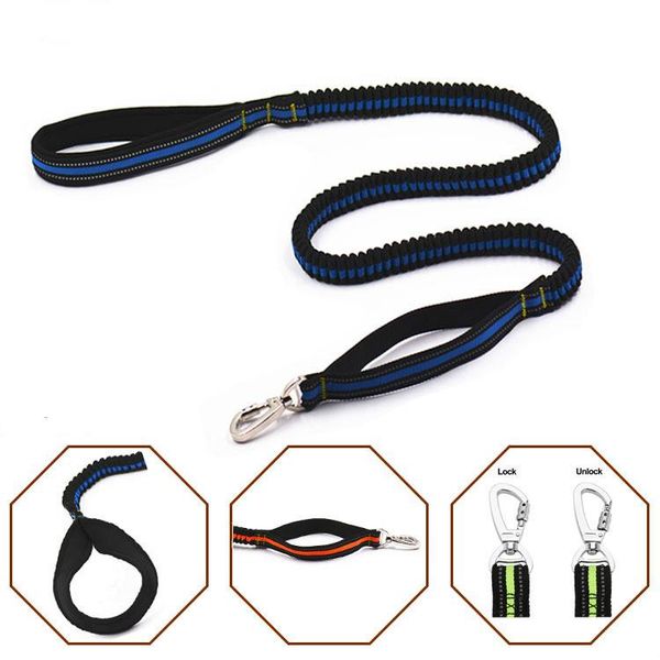 

dog elastic traction rope walking reflective belt artifact pet sports running chain collars & leashes