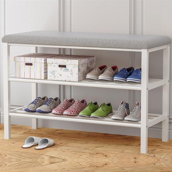 

hooks & rails home space-saving shoe rack multi-tier easy assembly shelf