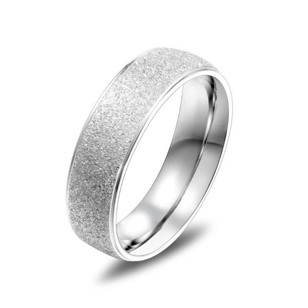 

wedding rings fashion stainless steel abrazine ring couples men and women trendy simple punk jewelry gift s0193, Slivery;golden