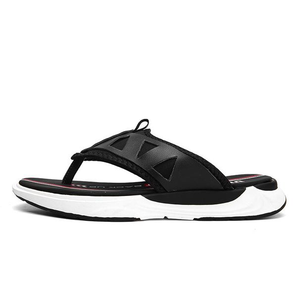 

slippers sandalle sandal erkek sandalias beach zandalias sandales men cuir sandles man sandali playa sandals-men transpirables para casa, Black