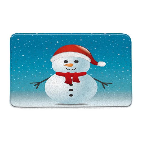 

bath mats 50*80cm cartoon lovely santa claus floor mat christmas year anti-slip carpet rug xmas home decoration bathroom