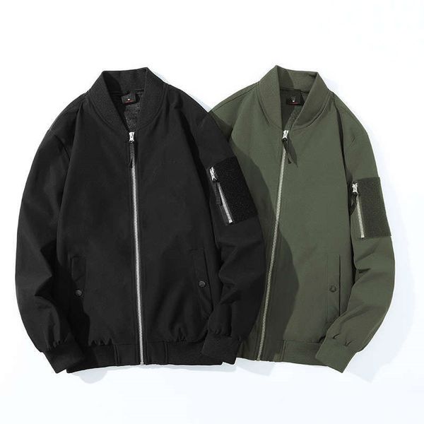 

men's jackets spring and autumn baseball collar outdoor windproof jacket coats fashion casual windbreaker outerwear, Black;brown
